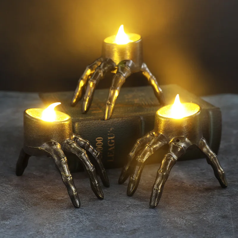 Halloween Break The Arm Skull  - Orange Lighting Decor 评论和价格