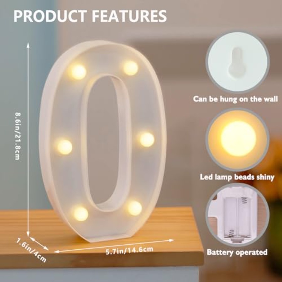 LED Marquee Numbers, 0-9 Light - Light Up Letters Marquee 评论和价格