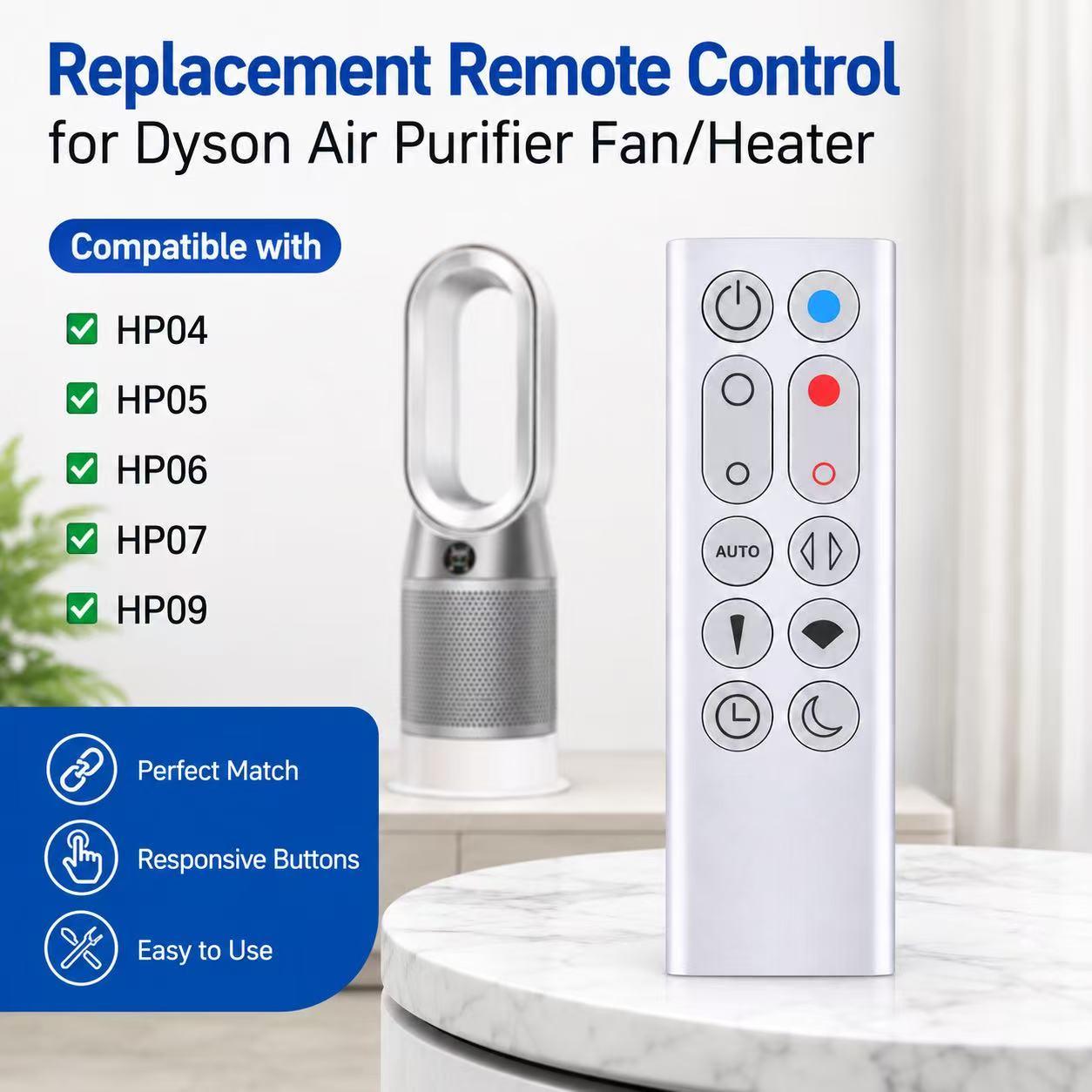 Replacement Remote Control For - Dyson Fan Am07 评论和价格