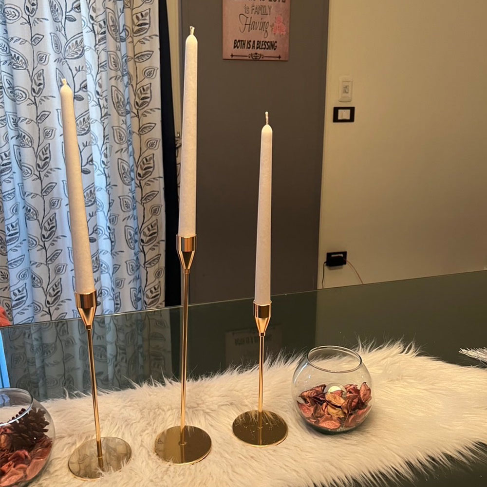 Simple Taper Pillar Acrylic Mo - Candle Holder Set 评论和价格