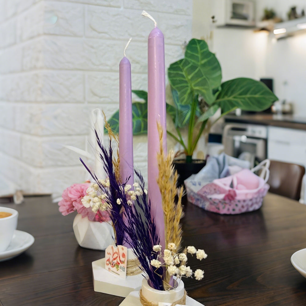 Simple Taper Pillar Acrylic Mo - Candle Holder Set 评论和价格
