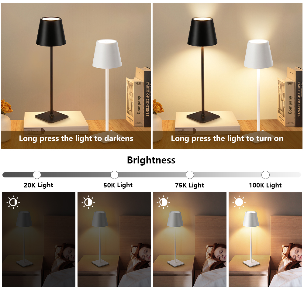 LED Rechargeable Desk Light Wi - Lighting Decor 评论和价格