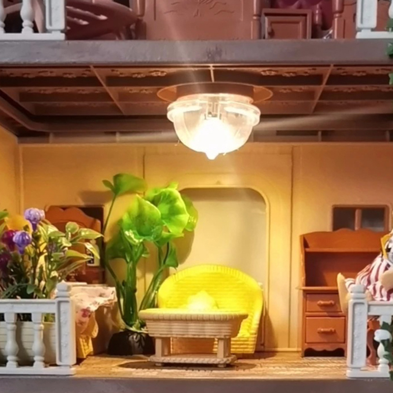 1/3Pcs Dollhouse Mini Lighting - Lighting Decor For House 评论和价格