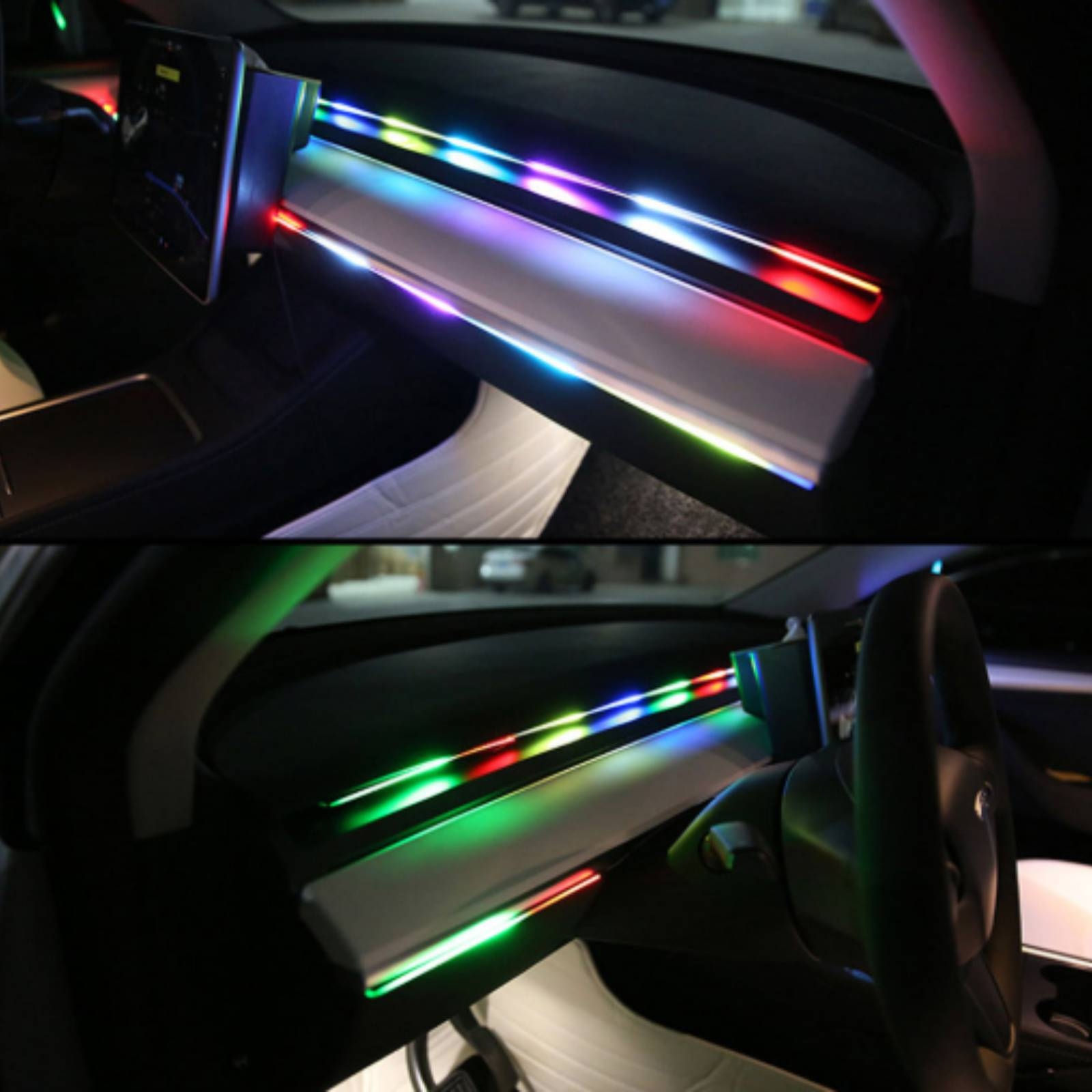 6 Pieces Acrylic Interior Car  - Ambient Led Strip 评论和价格