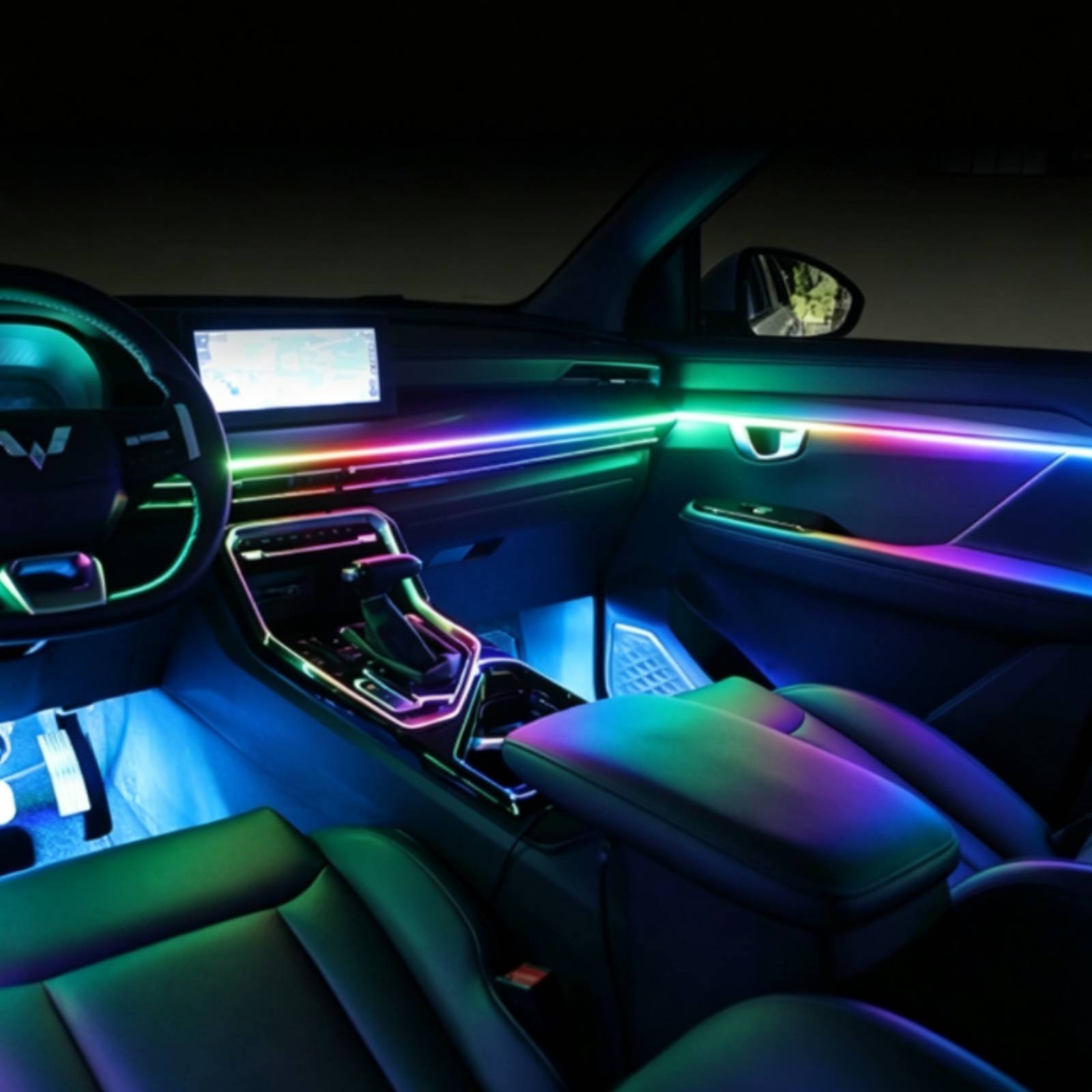 6 Pieces Acrylic Interior Car  - Ambient Led Strip 评论和价格