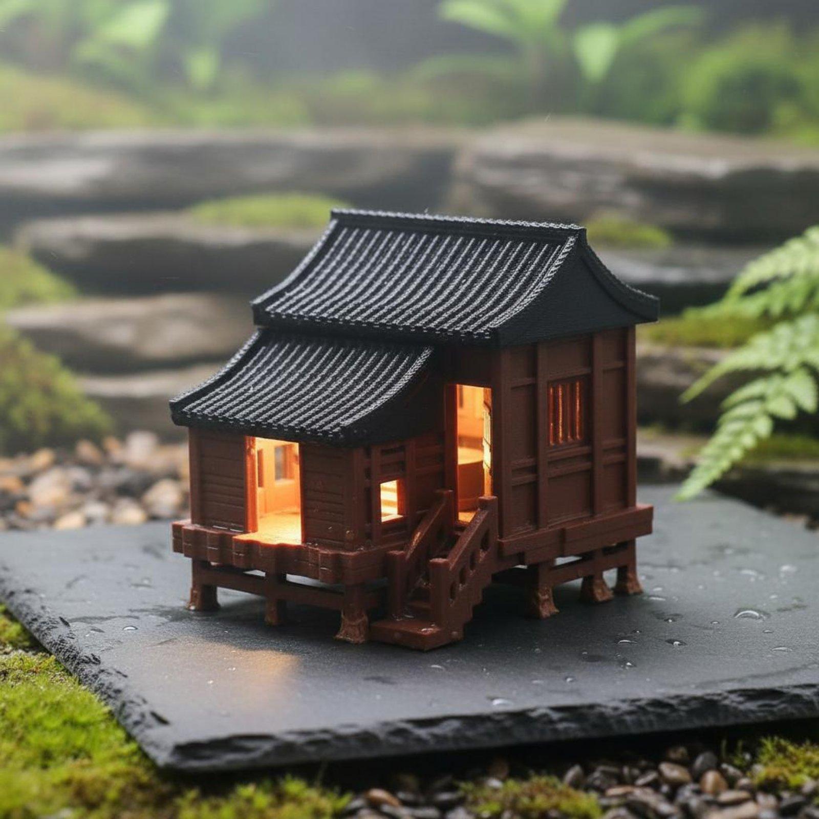 Micro Landscape House Ancient  - Lighting Decor For House 评论和价格